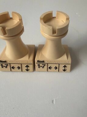 Rook Home Game Piece Pair in Beige